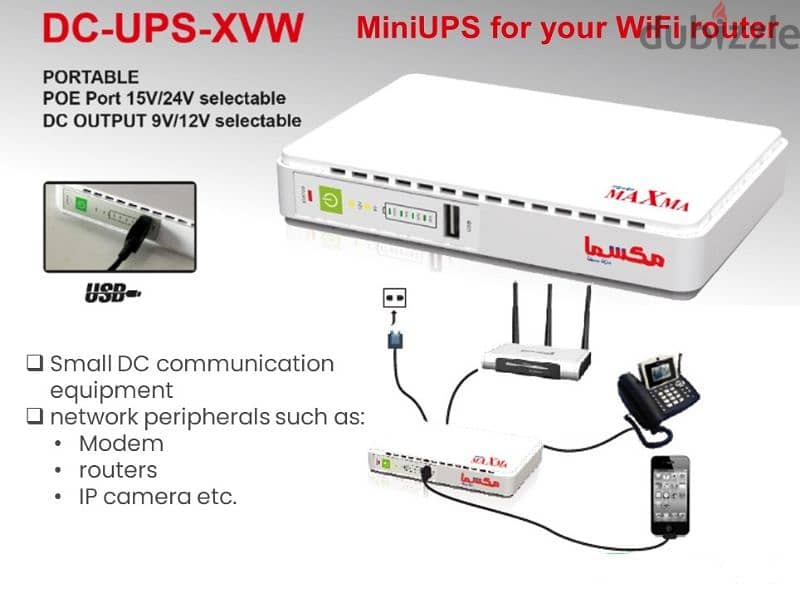 Power Maxma Mini UPS Router 8800 mAh (WHOLESALE) 0