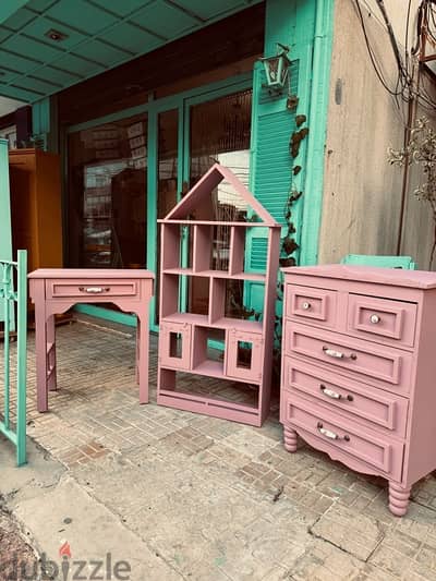 Chiffonniere, desk and home shelf