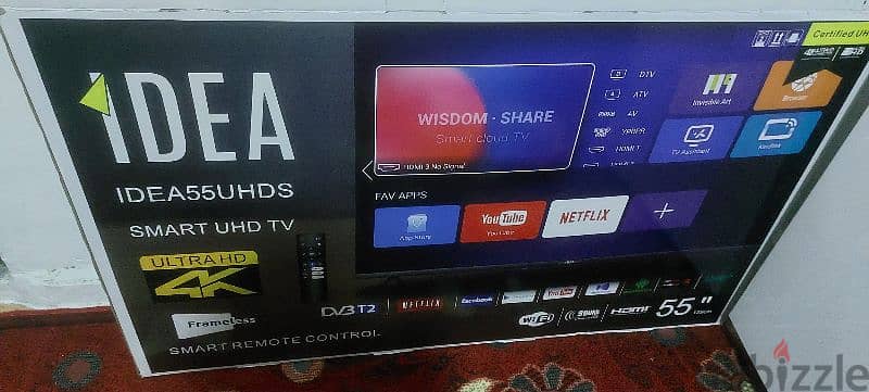 55inch 4k smart مستعمل يشبه الجديد 0