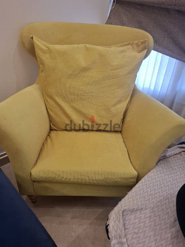 yellow armchair 1