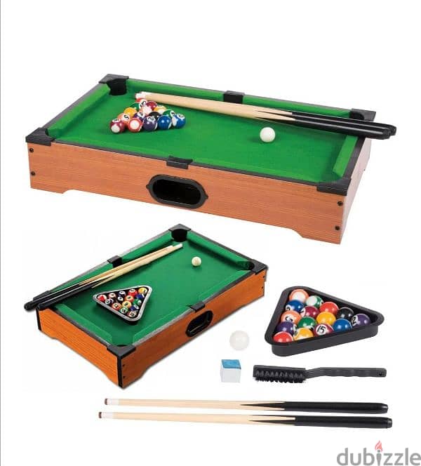 PLAYTIVE BILLIARD TABLE - WOODEN MINI BILLIARD 1