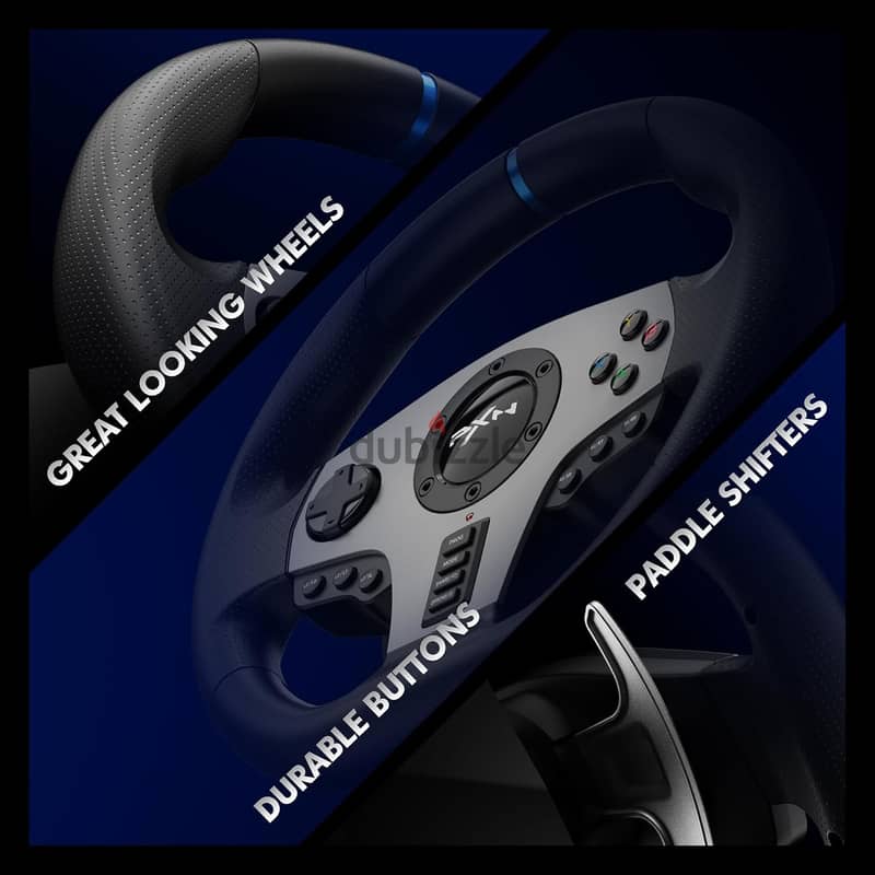 PXN V9 900 DEGREES GAMING RACING WHEEL 5