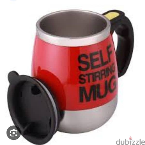 self sterring stainless steel mug 10