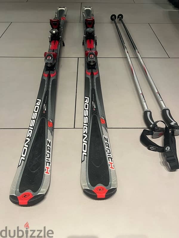 Rossignol Ski and poles 1