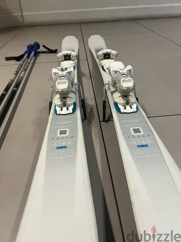 Salomon Ski and poles 2