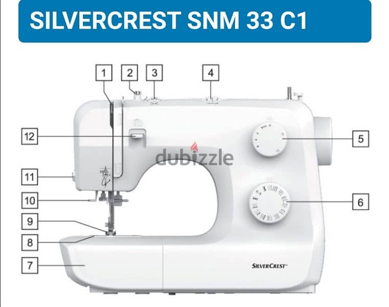 SILVERCREST sewing machine »SNM 33 C1 made in Germany/3$ delivery 3