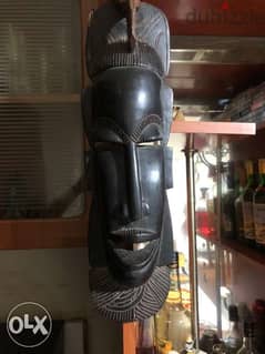 an African wood face hand made