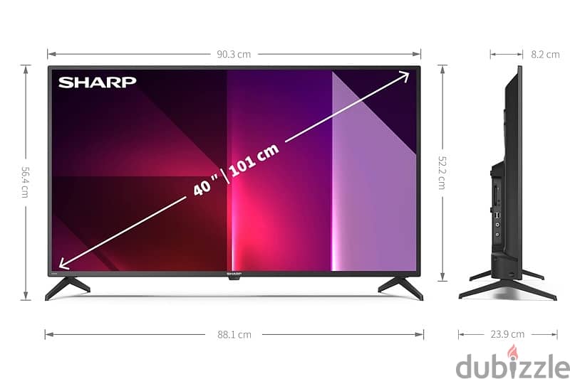 Sharp TV 40inch 0