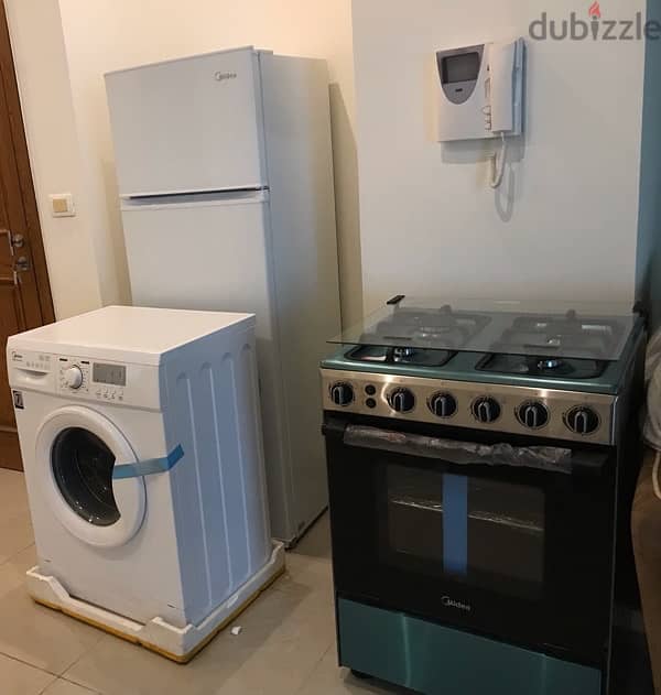 Midea Refrigerator, Midea Washing machine and Midea Gaz Cooker 0