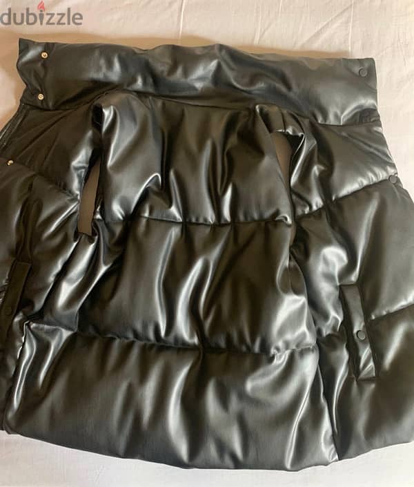 Stradivarius leather gilet 7