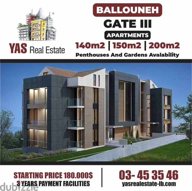 Ballouneh 140m2 | Under Construction | Payment Facilities | View | 0