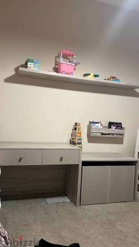 changing table baby and study table with storage 1