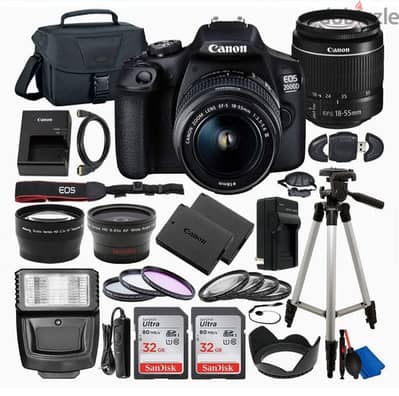 Canon EOS 2000D Digital DSLR Camera Lens18-55mm