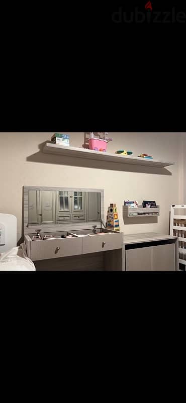 changing table baby and study table with storage 4