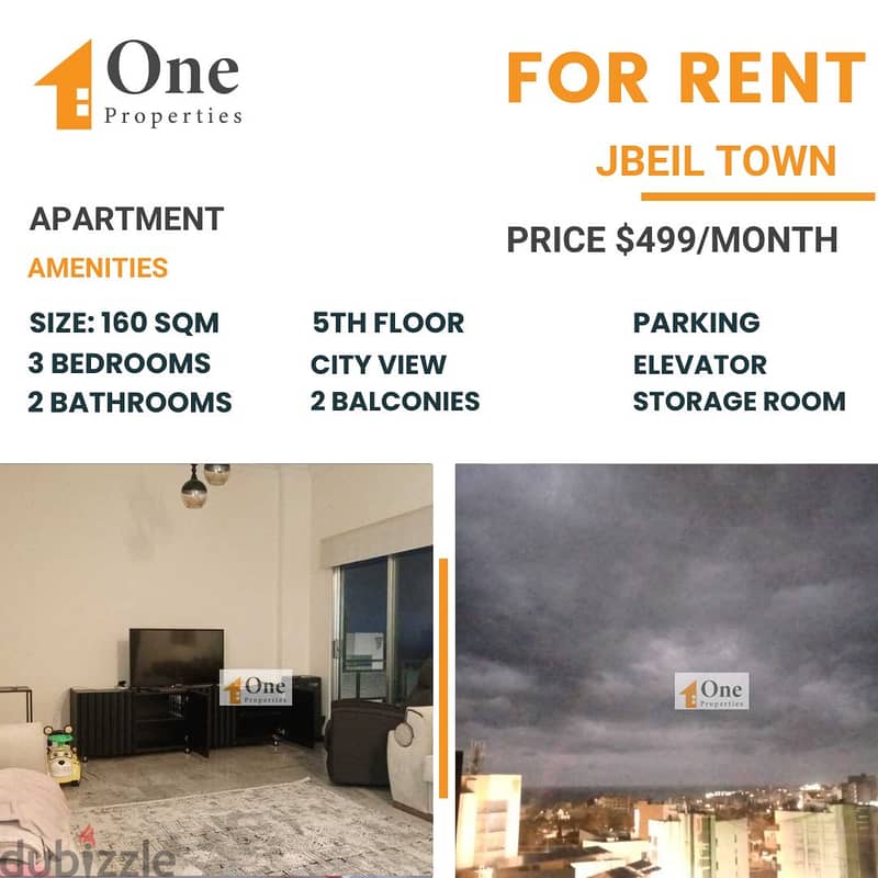 APARTMENT FOR RENT IN JBEIL TOWN 0