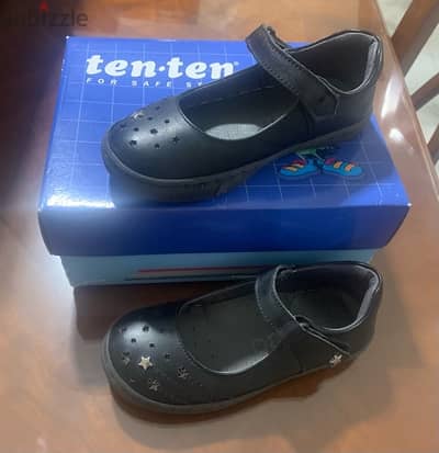 black tenten leather shoes