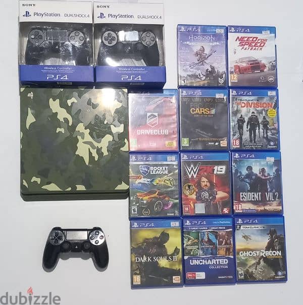 ps4 slim special edition and fat 2 controllers 3 cds delivery on 23dec 0