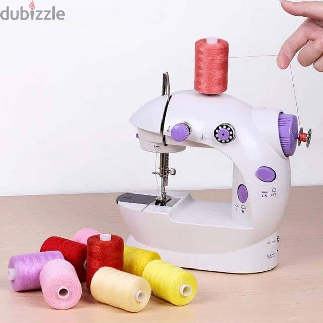 Portable Sewing Machine with Foot Pedal & Lamp for DIY Repairs 1