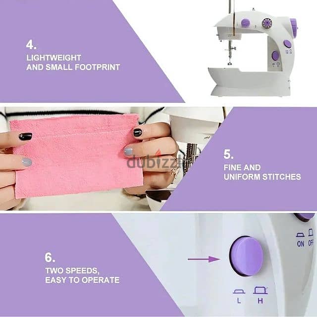 Portable Sewing Machine with Foot Pedal & Lamp for DIY Repairs 7