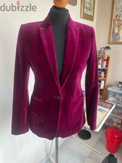 Bordeau velour jacket