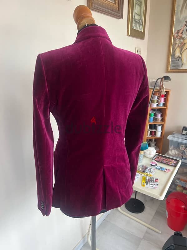 Bordeau velour jacket 1