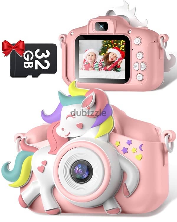 Gofunly Kids Digital Camera for Girls, 1080P HD 2.0 Inch Age 3-1 0