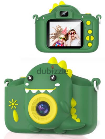 Kids Camera, Children Digital Camera with Dinosaur Silicone Case,