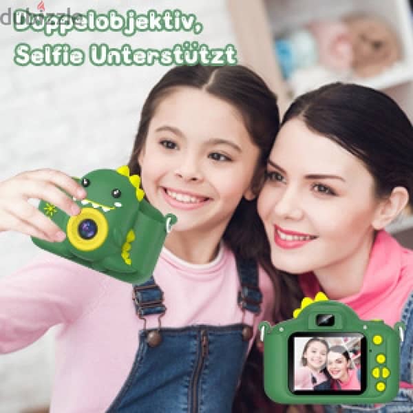 Kids Camera, Children Digital Camera with Dinosaur Silicone Case, 2