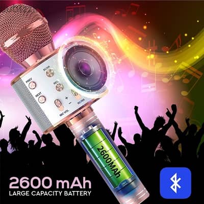 FDY Bluetooth Karaoke Microphone for Kids Adults