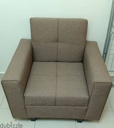 Single Couch Beige Color