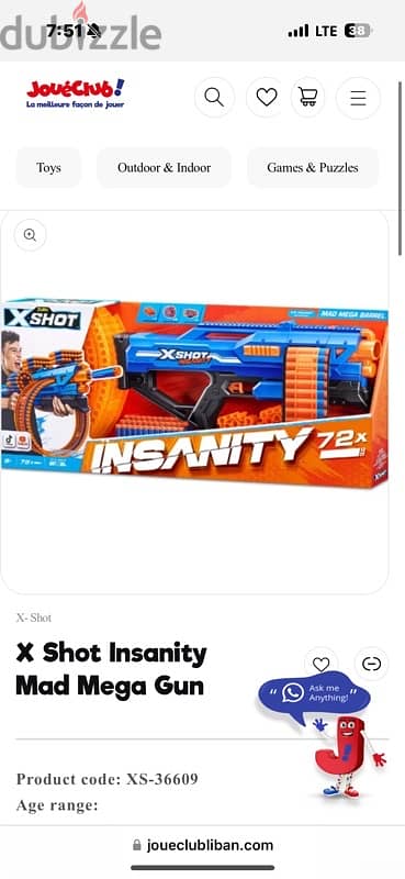 nerf gun xshot insanity 0