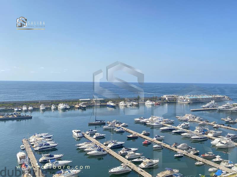 Waterfront City Dbaye/ Marvelous View Apartment with Roof for Rent 0