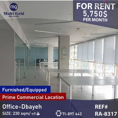 RA-8317 / Office for Rent in Dbayeh , مكتب للايجار في ضبية