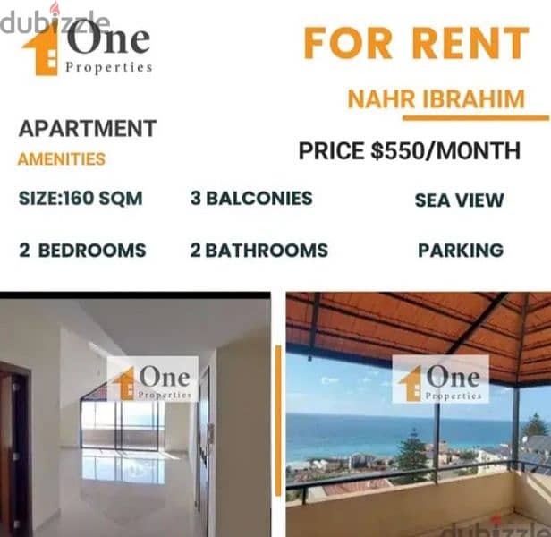 APARTMENT FOR RENT IN NAHR IBRAHIM 0