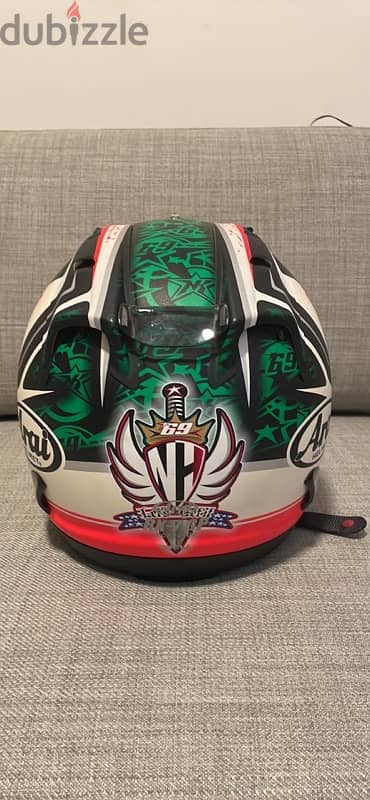 ARAI RX-7 GP HAYDEN GREEN HELMET 3