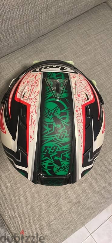 ARAI RX-7 GP HAYDEN GREEN HELMET 4