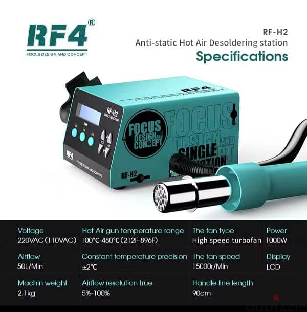 RF4-H2 Air heat gun 1