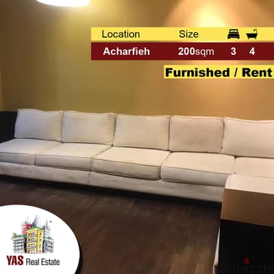 Achrafieh 200m2 | Furnished | Rent | Mint Condition | MO |