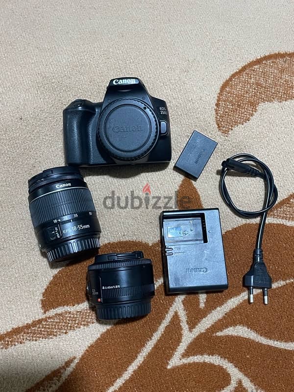 canon 250D like new + 2 lenses 1