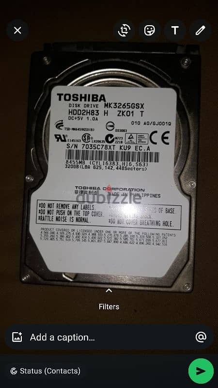 Toshiba HDD 320 GB 0