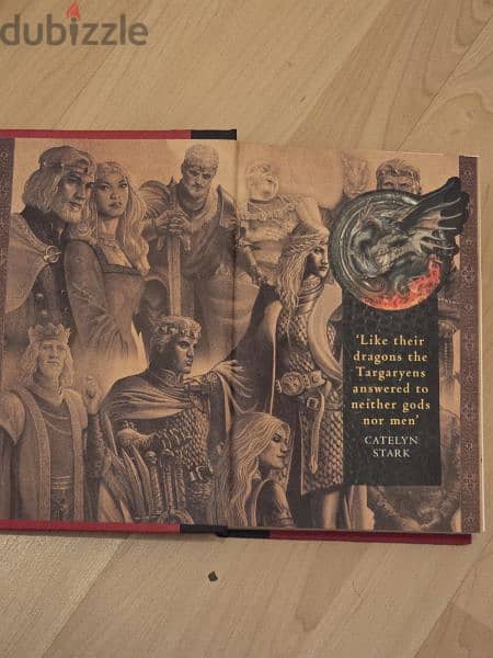 Game Of Thrones Fire & Blood with bookmark 0