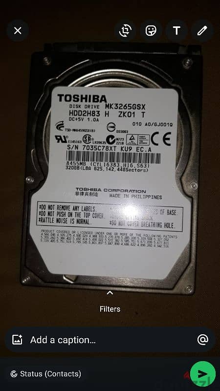 Toshiba HDD 320 GB 0