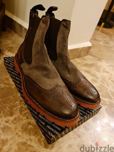 Italian leather boots