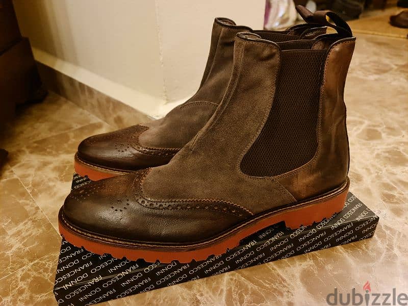 Italian leather boots 1