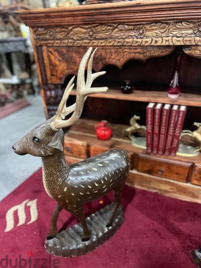 solid wood deer handmade