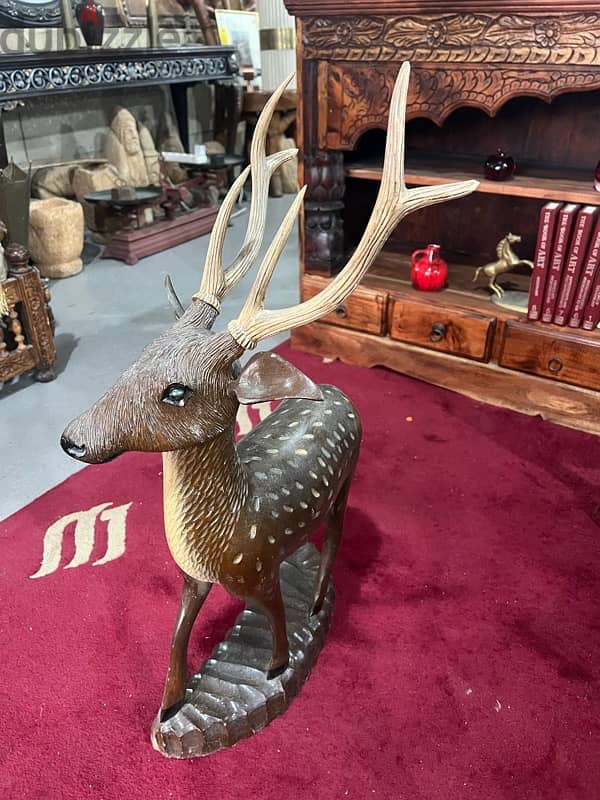 solid wood deer handmade 5