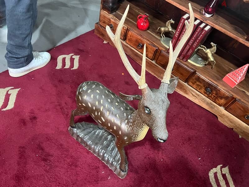 solid wood deer handmade 6