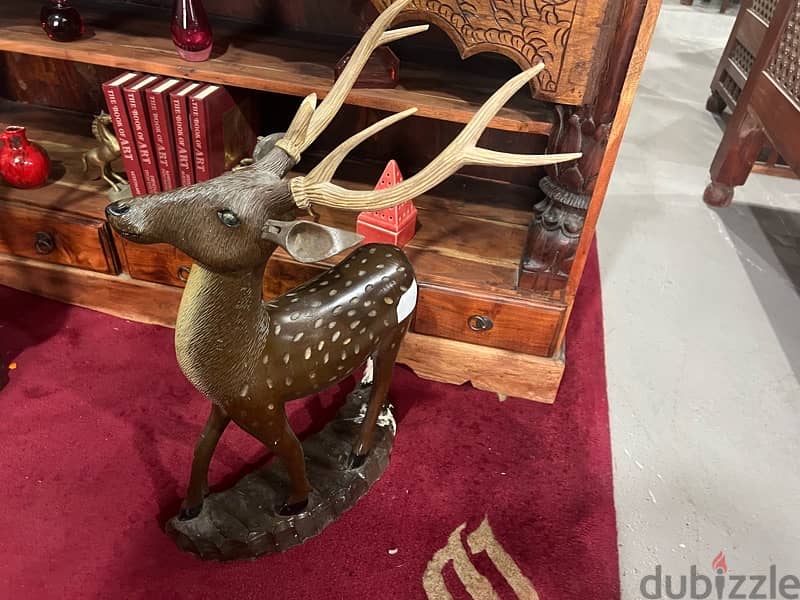 solid wood deer handmade 9