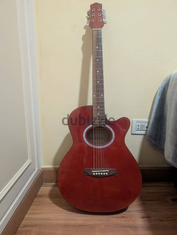 acoustic guitar with audio plug 0