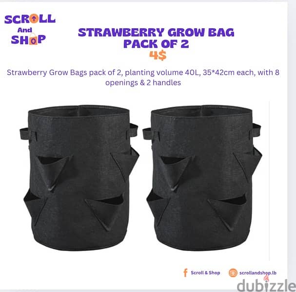 strawberry grow bag 1